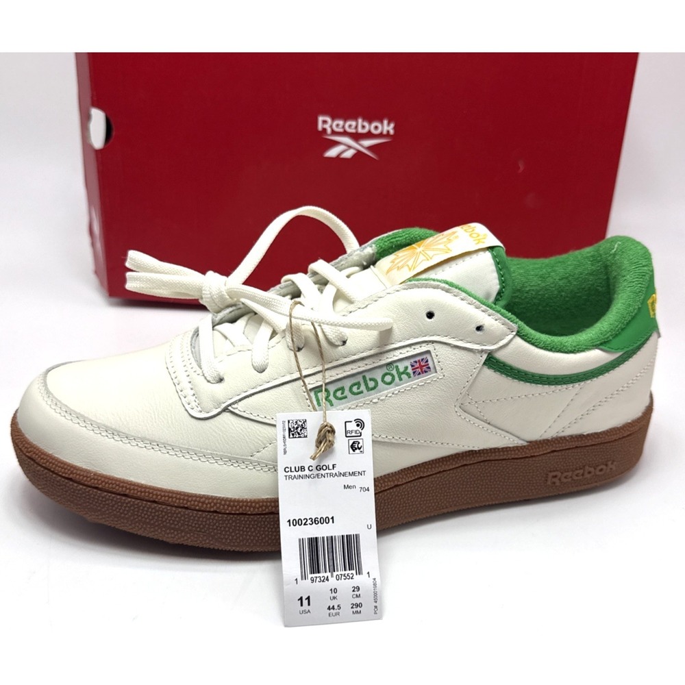 Reebok Club C‎ Golf Mens Size 11  Training Chalk Green Spike-less 100236001